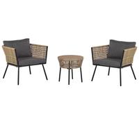 Set bistrot GARGANO con cuscini Marrone chiaro