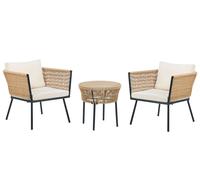 Set bistrot GARGANO con cuscini Naturale