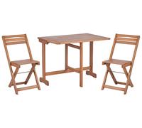 Set bistrot LENOLA Pieghevole Marrone Legno