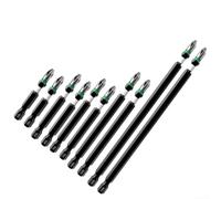 Set Bit Avvitamento per s2 per acciaio 5 PH2 Antiscivolo - Inserti Magnetici Alta Coppia per Trapano - Codolo Esagonale 1/4 Pollice Lunghezze Multiple(10pcs set)