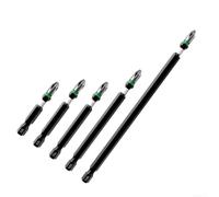 Set Bit Avvitamento per s2 per acciaio 5 PH2 Antiscivolo - Inserti Magnetici Alta Coppia per Trapano - Codolo Esagonale 1/4 Pollice Lunghezze Multiple(5pcs set)
