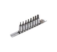 SET BIT TORX UNIOR 187HTXP8 CON BUSSOLA 1/2 SU BINARIO DA T8 A T40 PROFESSIONALE