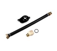 Set Black Engine Cooltant Oil Cooler Back Flush Kit Fit For Ford 6.0L Diesel New