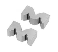 Set blocchetti di riscontro, blocco a V in acciaio al carbonio ad alta precisione da 2 pezzi 50 mm for accessori for strumenti misurazione(75mm Set)