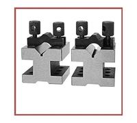 Set blocchetti di riscontro, coppia messa a terra blocco V con set morsetti, abbinamento precisione 35x35x30 mm, utensile for macchinista(35x35x30)