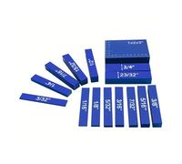 Set Blocchetti Di Riscontro Da 9/15 Pezzi, Blocchetto In Alluminio Metrico/pollici, Barre Installazione Portatile For Test, Strumento Misurazione,Impostazioni precise(15pcs Blue Inch)
