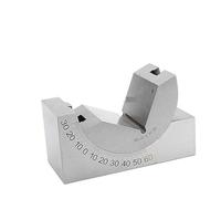 Set blocchetti di riscontro precisione, blocco a V con angolo micro regolabile for impostazione fresatura 0-60 gradi, acciaio inossidabile