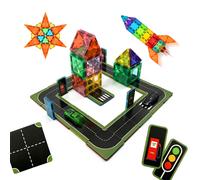 Set blocchi magnetici 72pz Strade Auto