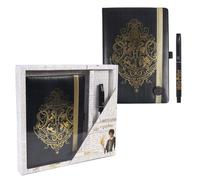 SET BLOCK NOTES + PENNA HARRY POTTER HOGWARTS DIARIO APPUNTI CONFEZIONE REGALO