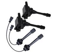 Set Bobina Di Accensione 2 pezzi bobina di accensione per MITSUBISHI PAJERO MONTERO IO H77W 1998-2005 .0L 4G94 2002 LANCER SPACE WAGON ricambi auto(2pcs Coil and Cable)