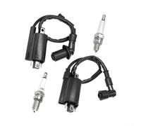 Set Bobina e Candela 2Pz Compatibile OEM per Kawasaki | per cavo in rame , alloggiamento plastico , prestazioni stabili, kit completo 2 pezzi
