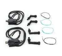 Set bobine di accensione Aramox, bobina di accensione in lega di alluminio + set cappuccio candela OE: 30510-333-013 Adatto per CB350F CB400F CB500 CB550