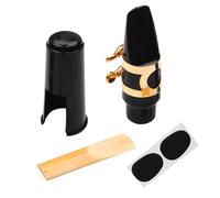 Set bocchini per sassofono contralto include per sassofono, cappuccio in plastica e clip per legatura in metallo Set parti per sassofono