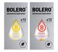 Set Bolero Drink 24 Bustine da 3 Grammi (12 Te al Limone e 12 Te alla Pesca)