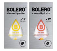 Set Bolero Drink 24 Bustine da 3 Grammi (12 Te al Limone e 12 Te alla Pesca)