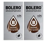 Set Bolero Drink da 48 Bustine 3 grammi Coconut (Cocco) 3 gr Gusti Diversi Assortimento alla Frutta Preparato Polvere Solubile Bevanda Fresca in Acqua,144 grammi dolcificato stevia,0.14 kilograms