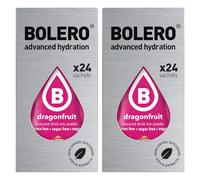 Set Bolero Drink da 48 Bustine 3 grammi Dragon Fruit (frutto del drago) 3 gr Gusti Diversi alla Frutta Preparato Polvere Solubile Bevanda Fresca in Acqua,144 grammi dolcificato stevia,0.14 kg