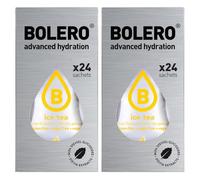 Set Bolero Drink da 48 Bustine 3 grammi Ice Tea Lemon 3 gr Gusti Diversi Assortimento alla Frutta Preparato Polvere Solubile Bevanda Fresca in Acqua,144 grammi dolcificato stevia,0.14 kilograms