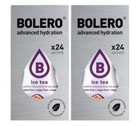 Set Bolero Drink da 48 Bustine 3 grammi Ice Tea Passionfruit 3 gr Gusti Diversi Assortimento alla Frutta Preparato Polvere Solubile Bevanda Fresca in Acqua,144 grammi dolcificato stevia