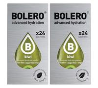 Set Bolero Drink da 48 Bustine 3 grammi Kiwi 3 gr Gusti Diversi Assortimento alla Frutta Preparato Polvere Solubile Bevanda Fresca in Acqua,144 grammi dolcificato stevia,0.14 kilograms