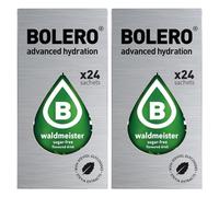 Set Bolero Drink da 48 Bustine 3 grammi Waldmeister (asperula) 3 gr Gusti Diversi alla Frutta Preparato Polvere Solubile Bevanda Fresca in Acqua,144 grammi dolcificato stevia,0.14 kg