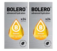 Set Bolero Drink da 48 Bustine Lemon 3 grammi 3 gr Gusti Diversi Assortimento alla Frutta Preparato Polvere Solubile Bevanda Fresca in Acqua,144 grammi dolcificato stevia,0.14 kilograms
