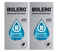 Set Bolero Drink da 48 Bustine Lemonade 3 grammi 3 gr Gusti Diversi Assortimento alla Frutta Preparato Polvere Solubile Bevanda Fresca in Acqua,144 grammi dolcificato stevia,0.14 kilograms