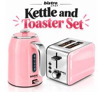 Set Bollitore Cordless Bistro Chef & Tostapane 2 Fette 1000W Larghezza