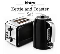 Set Bollitore Cordless Bistro Chef & Tostapane 2 Fette 1000W Larghezza