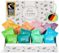 Set Bombe da Doccia, 16 Pastiglie, 8 Profumi Naturali, Aromaterapia per Relax e
