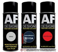 Set bomboletta spray per GeneralMotors 22113A Dark Montana Blue vernice auto ...