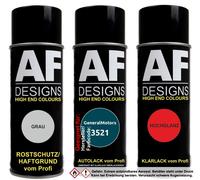 Set bomboletta spray per GeneralMotors 3521 Verde Atlantida vernice auto...