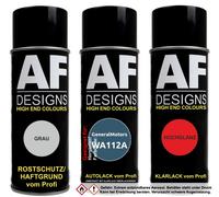 Set bomboletta spray per GeneralMotors WA112A Medium Montana Blue vernice aut...