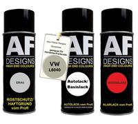 Set bomboletta spray per VW L8040 Branco Perola Perol. Vernice auto vernice...