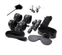 Set bondage 11 pz Alta Qualità Costrittivo Pinzette COLLARE MANETTE flogger