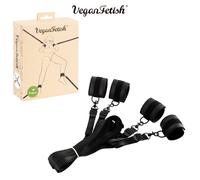 Set Bondage da Letto con Polsini e Cavigliere in Similpelle Vegan