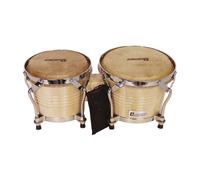 Set Bongo DIMAVERY BG-67 Naturale - Diametro 6,5 e 7,5 Pollici, Marrone Chiaro