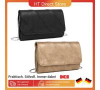 Set borsa da sera Miss Lulu in 2 pezzi - Elegante pochette e borsa a tracolla Magnete/cerniera in pelle PU grande