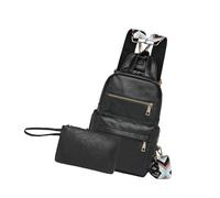 Set borse a tracolla e astucci per trucco da donna Borse a tracolla Zaino scolastico in pelle PU Ideale per le esigenze quotidiane Borsa a tracolla