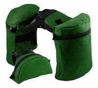 Set Borse Laterali Sella Nylon Equitazione Set Borse Laterali(Green)