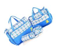 Set Borse Multifunzionali Per Pannolini Da 5 Borsetta Mamma E Portabottiglie Tappetino Urina Con I Nuovi Genitori Fasciatoio Portatile Quotidiano Da Viaggio Incluso