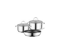 SET BOSCH HEZ9SE030 ACCIAIO INOX 5 PZ PENTOLE C/COPERCHI IN VETRO 3,6 e 1,7 Lt