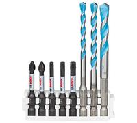 Set Bosch Professional da 8 pz. di bit avvitamento e punte multifunzione Impact Control (Pick and Click, accessorio per avvitatore a impulsi)