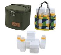 Set Bottiglie Condimento da Campeggio per Garantire Freschezza e Conservazione d