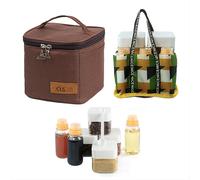 Set Bottiglie Condimento da Campeggio per Garantire Freschezza e Conservazione d