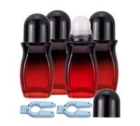 Set Bottiglie Profumi Da 4 Da 50 Ml Bottiglie Rulli Con Tappi Dorati Applicatore A Liscio Per Fragranze Oli Contenitore Estetico