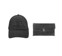 Set Box Idea Regalo Natale o Compleanno, 2 prodotti INTER, Cappello Baseball e Borsello, Prodotto Ufficiale INTER 154015