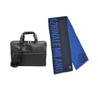 Set Box Idea Regalo Natale o Compleanno, 2 prodotti INTER, Sciarpa e Borsa porta PC, Prodotto Ufficiale INTER 154009