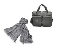 Set Box Idea Regalo Natale o Compleanno, 2 prodotti JUVENTUS, Sciarpa e Borsa porta PC, Prodotto Ufficiale JUVENTUS 134009