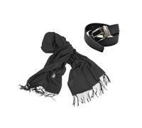 Set Box Idea Regalo Natale o Compleanno, 2 prodotti JUVENTUS, Sciarpa e Cintura in Pelle, Prodotto Ufficiale JUVENTUS 134010